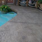 concrete pool deck