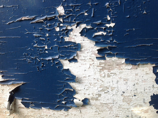 peeling paint