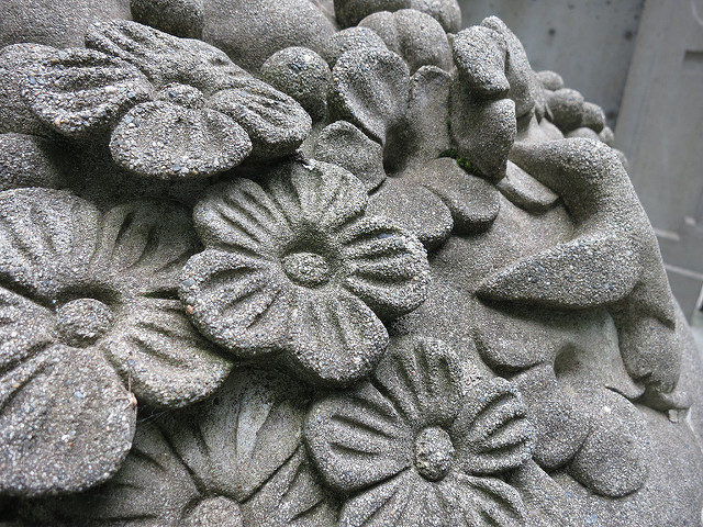 concrete flowers