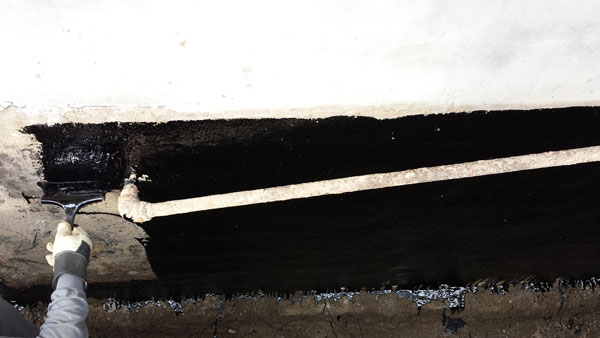 Water Proofing | Ashworth Drainage Waterproof coating of tar
