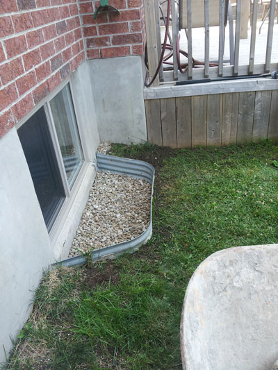 Window well after | Ashworth Drainage window well after work