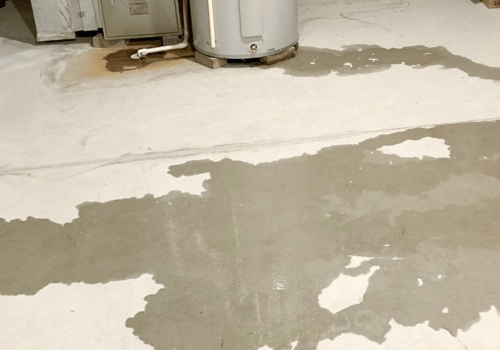 flooded basement in a house