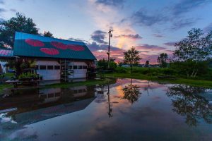 flooded property in front of house